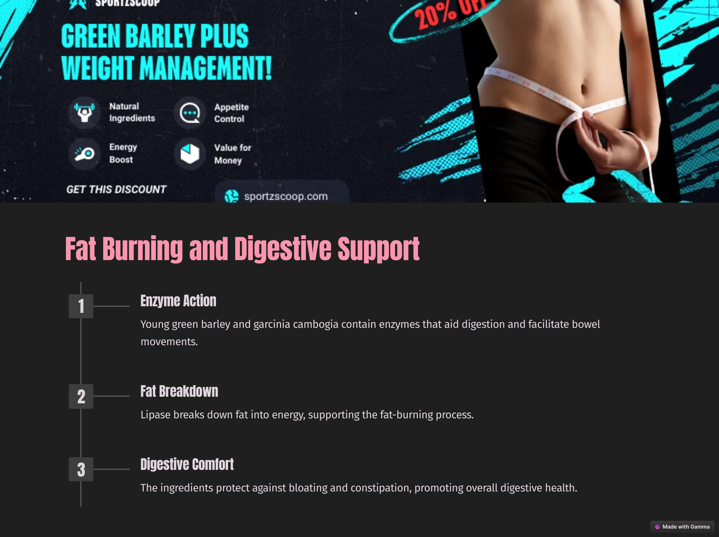 Green Barley Plus for weight loss Slides<br />
