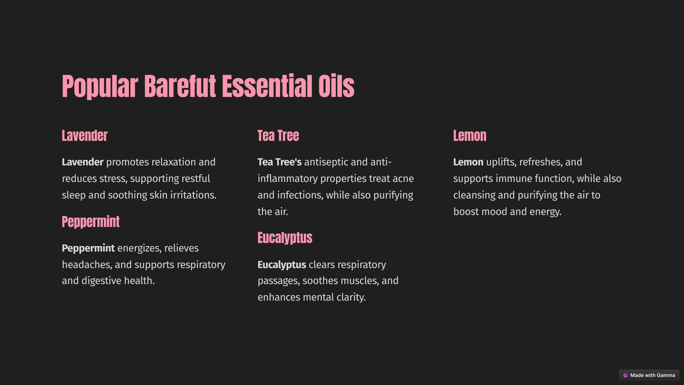 Barefut Essential Oils: Natural Wellness Solutions<br />
